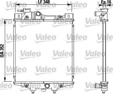 Радиатор охлаждения двигателя VALEO 731020
