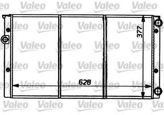 Радиатор охлаждения двигателя VALEO 731032