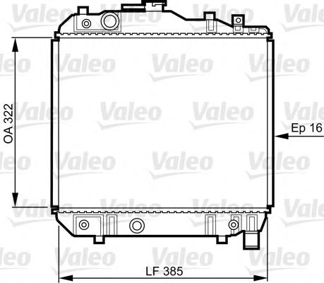 Радиатор охлаждения двигателя VALEO 731042