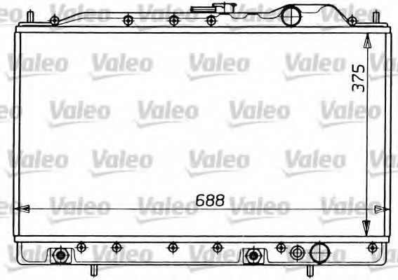 Радиатор охлаждения двигателя VALEO 731054