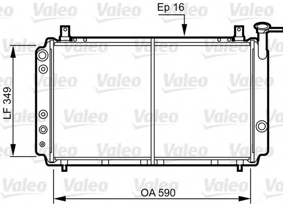 Радиатор охлаждения двигателя VALEO 731082