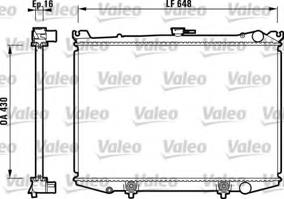 Радиатор охлаждения двигателя VALEO 731085