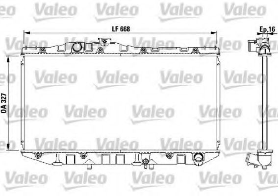 Радиатор охлаждения двигателя VALEO 731098