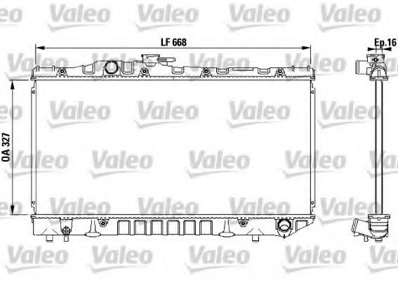 Радиатор охлаждения двигателя VALEO 731115