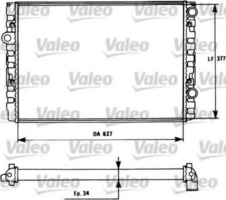 Радиатор охлаждения двигателя VALEO 731127