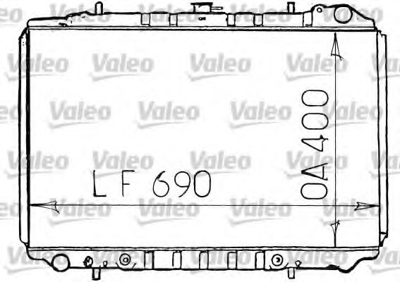 Радиатор охлаждения двигателя VALEO 731134