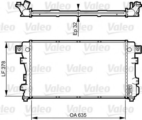 Радиатор охлаждения двигателя VALEO 731148