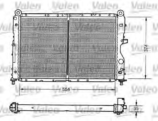 Радиатор охлаждения двигателя VALEO 731159