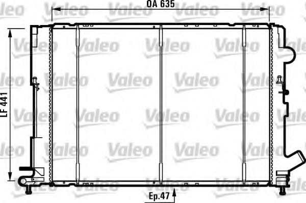 Радиатор охлаждения двигателя VALEO 731161
