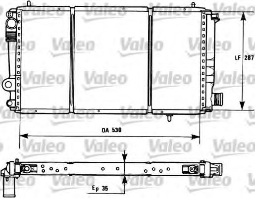 Радиатор охлаждения двигателя VALEO 731173