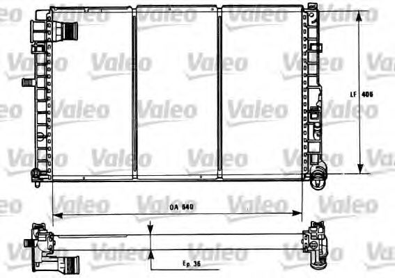 Радиатор охлаждения двигателя VALEO 731185