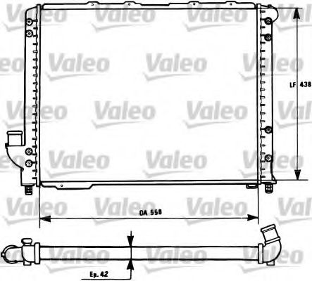 Радиатор охлаждения двигателя VALEO 731278