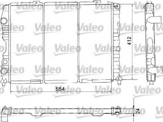 Радиатор охлаждения двигателя VALEO 731283