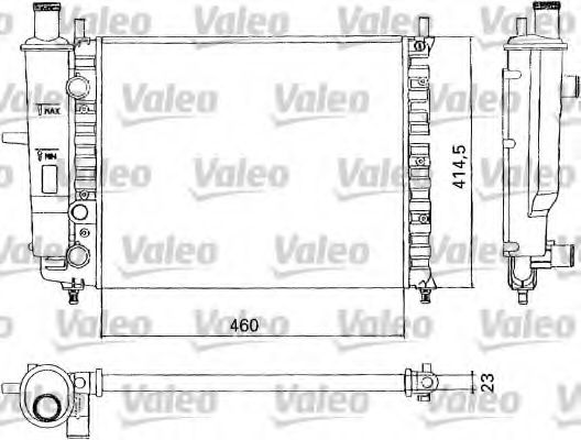 Радиатор охлаждения двигателя VALEO 731304
