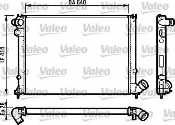 Радиатор охлаждения двигателя VALEO 731381