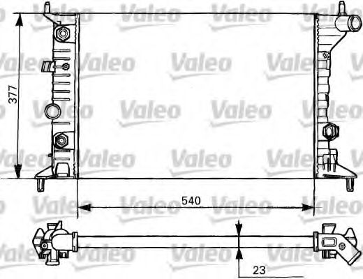 Радиатор охлаждения двигателя VALEO 731393