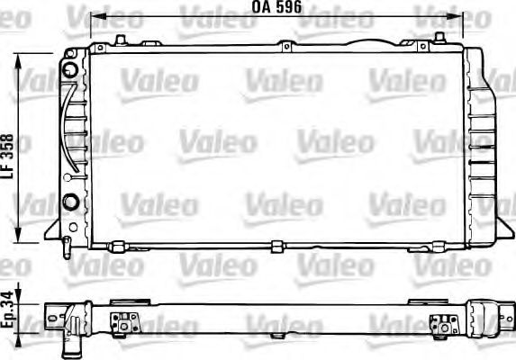 Радиатор охлаждения двигателя VALEO 731422