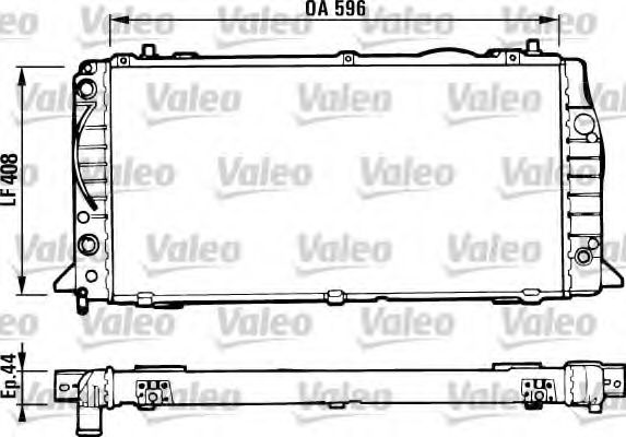 Радиатор охлаждения двигателя VALEO 731428