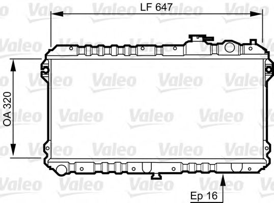 Радиатор охлаждения двигателя VALEO 731437