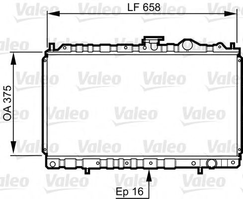 Радиатор охлаждения двигателя VALEO 731462