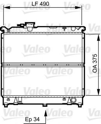 Радиатор охлаждения двигателя VALEO 731463