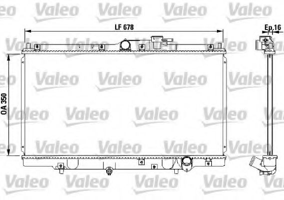 Радиатор охлаждения двигателя VALEO 731471