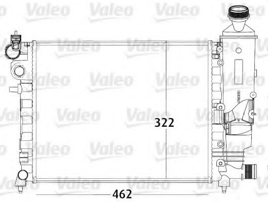 Радиатор охлаждения двигателя VALEO 731498