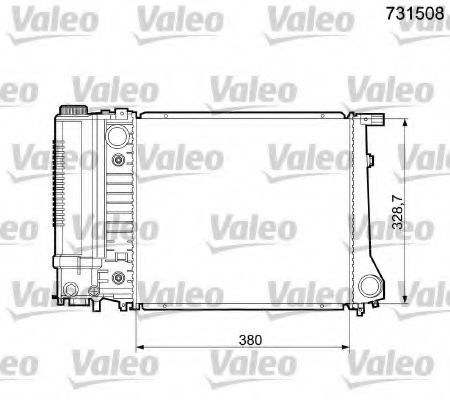 Радиатор охлаждения двигателя VALEO 731508