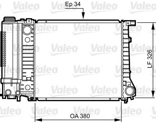 Радиатор охлаждения двигателя VALEO 731509
