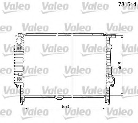 Радиатор охлаждения двигателя VALEO 731514