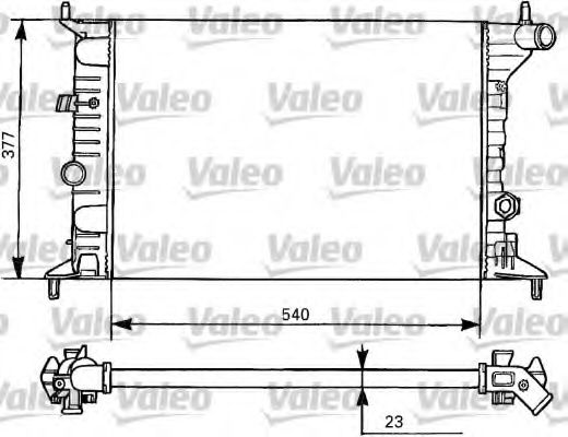 Радиатор охлаждения двигателя VALEO 731525