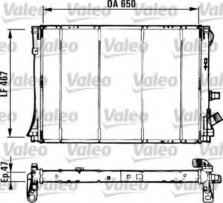 Радиатор охлаждения двигателя VALEO 731529