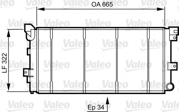 Радиатор охлаждения двигателя VALEO 731531
