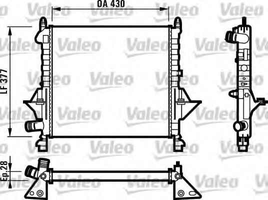 Радиатор охлаждения двигателя VALEO 731552