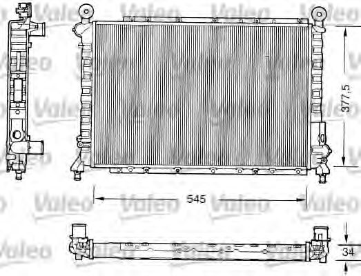 Радиатор охлаждения двигателя VALEO 731559