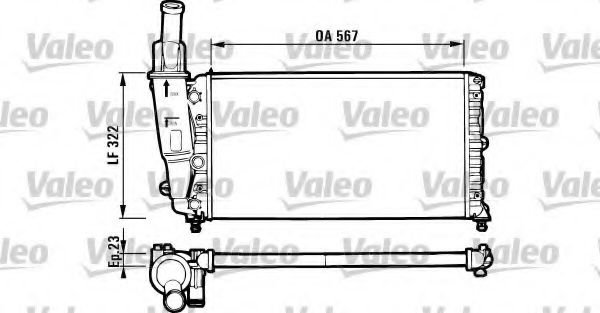Радиатор охлаждения двигателя VALEO 731562