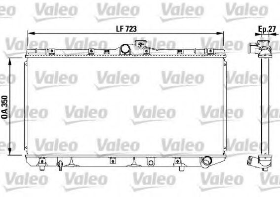 Радиатор охлаждения двигателя VALEO 731568