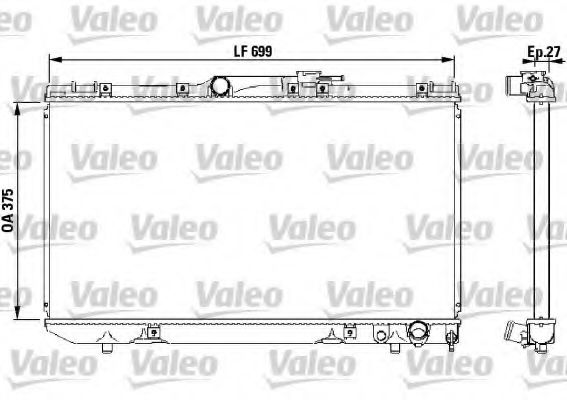 Радиатор охлаждения двигателя VALEO 731569