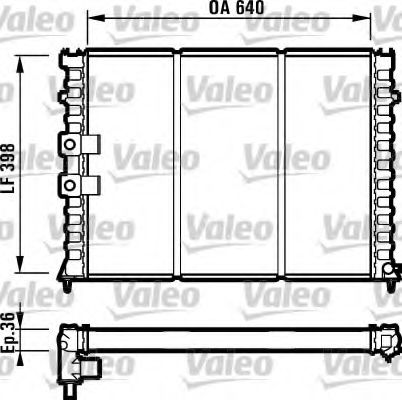 Радиатор охлаждения двигателя VALEO 731586