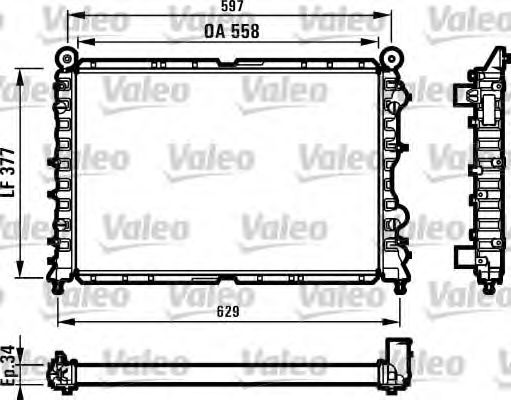 Радиатор охлаждения двигателя VALEO 731591