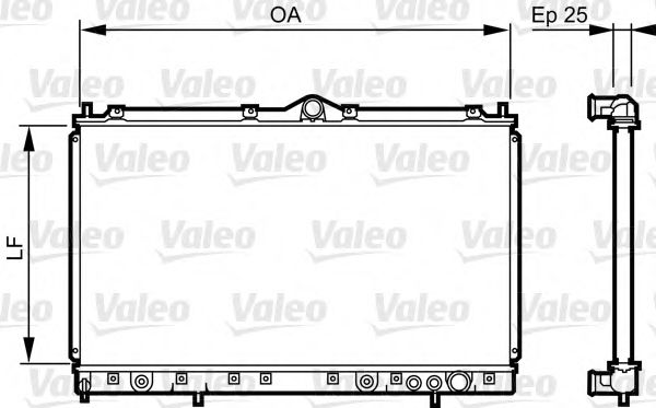 Радиатор охлаждения двигателя VALEO 731640