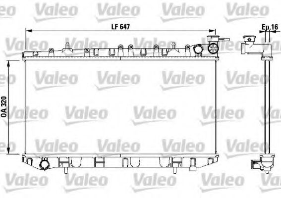 Радиатор охлаждения двигателя VALEO 731670