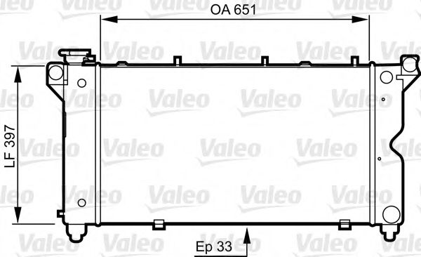 Радиатор охлаждения двигателя VALEO 731723