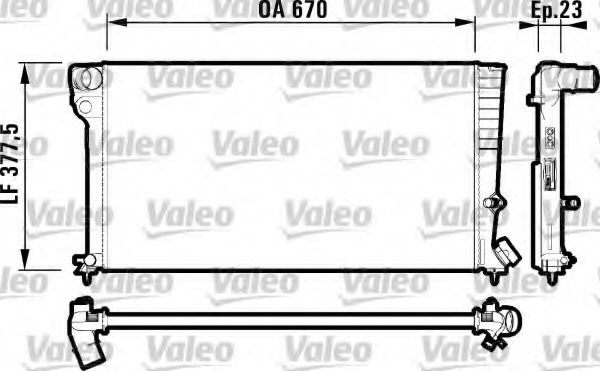 Радиатор охлаждения двигателя VALEO 731744