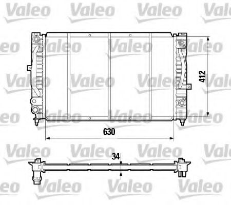 Радиатор охлаждения двигателя VALEO 731755