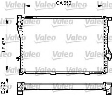 Радиатор охлаждения двигателя VALEO 731766