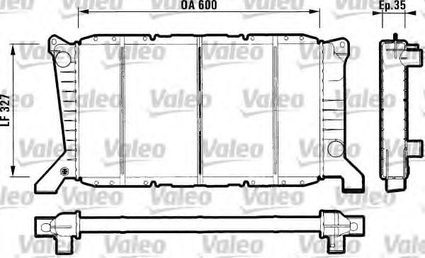 Радиатор охлаждения двигателя VALEO 731779