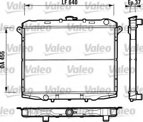 Радиатор охлаждения двигателя VALEO 731785