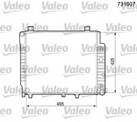 Радиатор охлаждения двигателя VALEO 731807