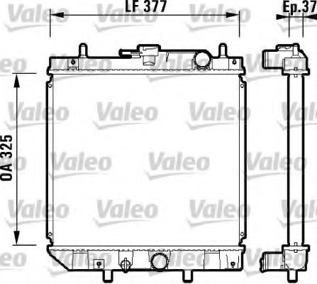 Радиатор охлаждения двигателя VALEO 731857